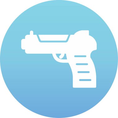 Silah. Web simgesi basit illüstrasyon 