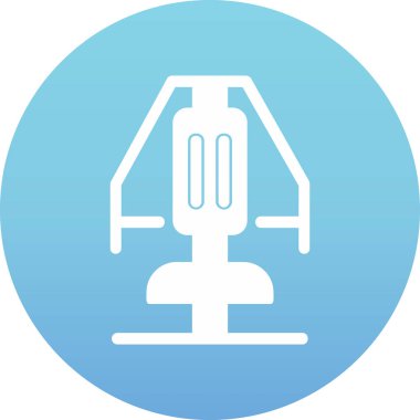 Chest Press makine simgesinin vektör illüstrasyonu