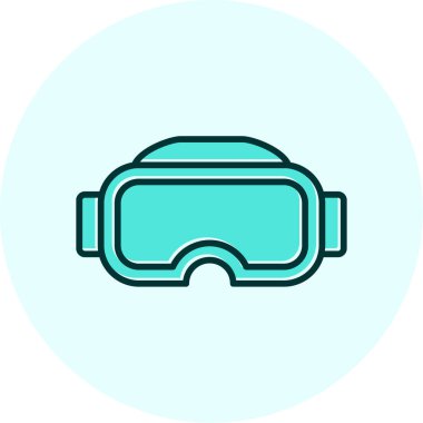 vr glasses. web icon simple illustration