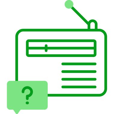 radyo simgesi vektör illüstrasyonu 