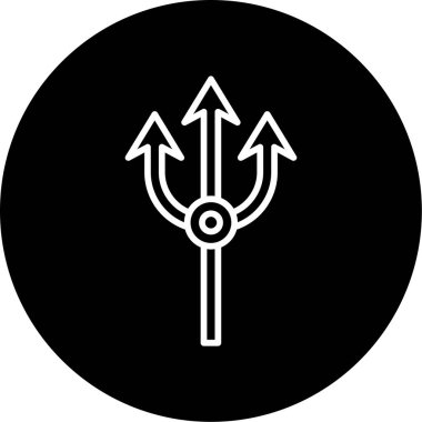 Mızrak. Web simgesi basit tasarım         