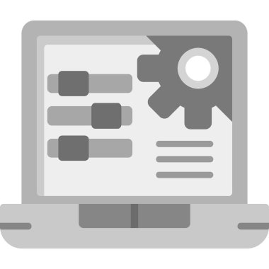 Teçhizat. Web simgesi basit illüstrasyon