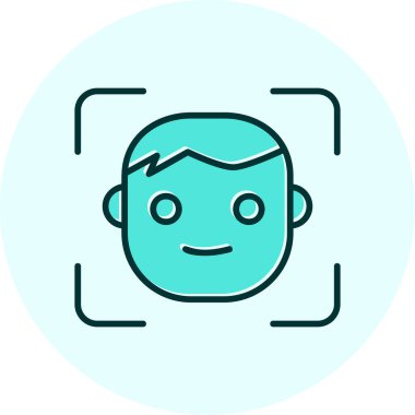 avatar erkek kullanıcı simgesi, yüz kimliği 