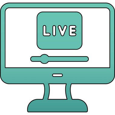 Yaşa. Web simgesi basit bir illüstrasyon. Ben...