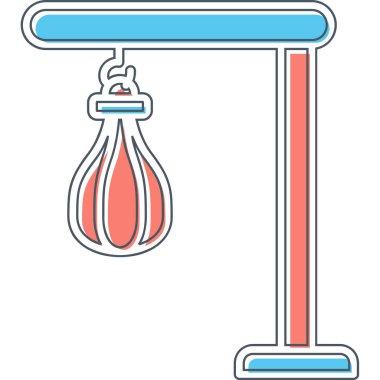 Bir Kum Torbası simgesinin vektör illüstrasyonu