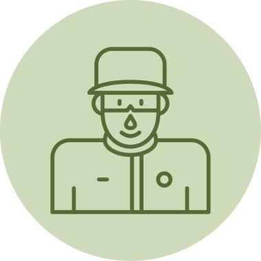 Koç avatar simgesi, vektör illüstrasyonu basit tasarım