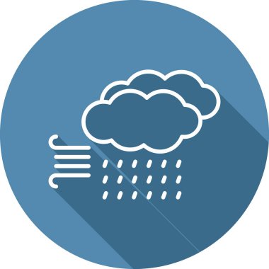 Storm Web simgesi, vektör illüstrasyonu 