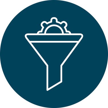 Vektör illüstrasyon Huni ağ simgesi 