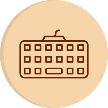 klavyenin modern vektör simgesi, illüstrasyon 