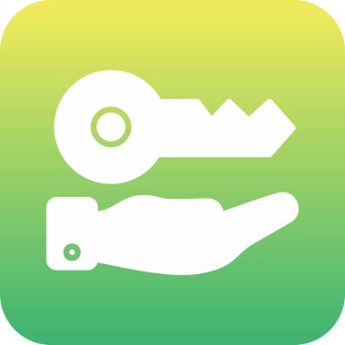 anahtar simgesi, vektör illüstrasyonu basit tasarım