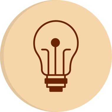 ampul simgesi, vektör illüstrasyonu