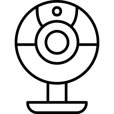 Web kamera simge vektör çizim