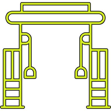 Cable Crossover Web simgesi basit illüstrasyonuName