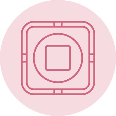 dur simgesi, vektör illüstrasyonu 