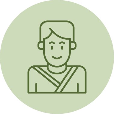 Adamım. Web simgesi basit illüstrasyon 