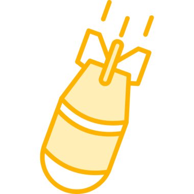 Hava bombası. Web simgesi basit illüstrasyon