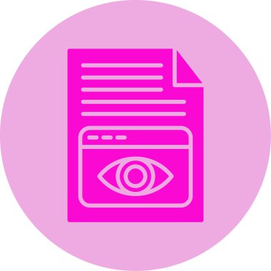 Web simgesini basit illüstrasyonla göster 