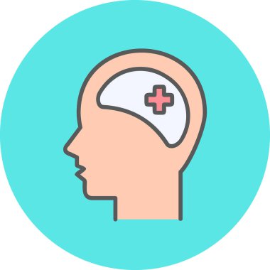 Klinik Psikoloji vektör çizimi tasarımı