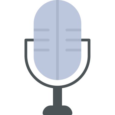 mikrofon simgesi vektör illüstrasyonu 