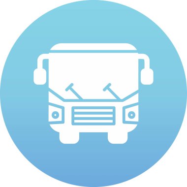 bus simgesi vektör illüstrasyonu