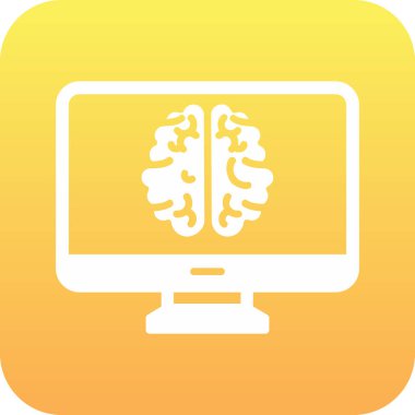 bilgisayar ekranı simgesi, vektör illüstrasyonu basit tasarım