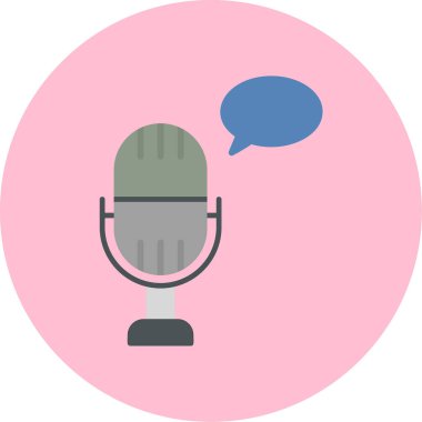 vector illustration of Voice message icon                        