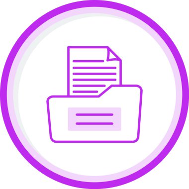 belge dosya simgesi düz biçimli 