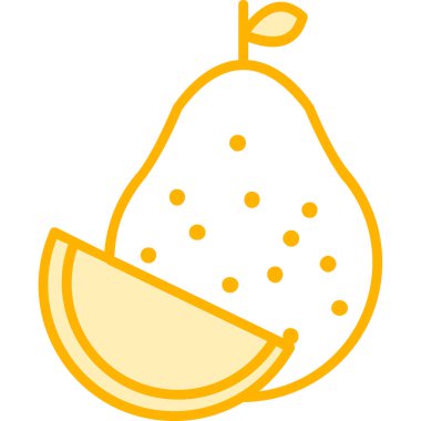  Pomelo web simgesi vektör illüstrasyonu