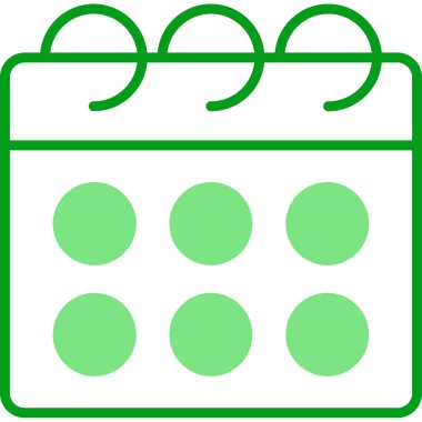 Takvim simgesi, vektör illüstrasyonu basit tasarım