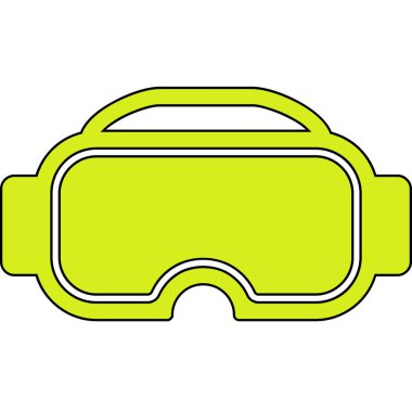 Gözlükler. Web simgesi basit illüstrasyon