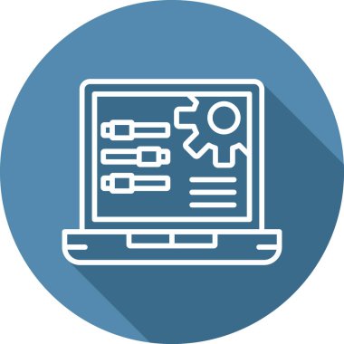 Teçhizat. Web simgesi basit illüstrasyon