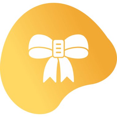 Kurdele yayı. Web simgesi basit illüstrasyon 