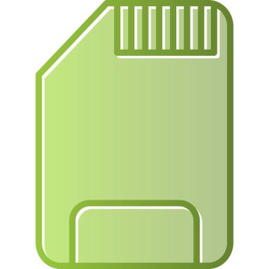 SD kart simgesi vektör illüstrasyonu