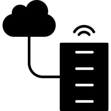 Büyük Veri vektör simgesi, basit illüstrasyon                  