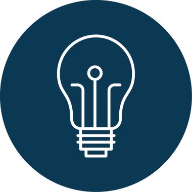 ampul simgesi, vektör illüstrasyonu