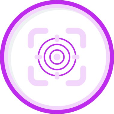 Hedef. Web simgesi basit illüstrasyon