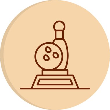 Bowling ödülü ikonu web tasarımı 