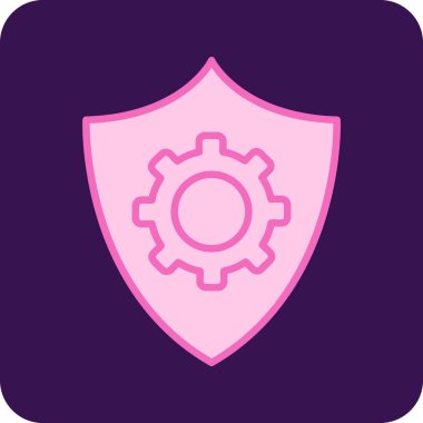 Veri koruma simgesi, vektör çizim                  