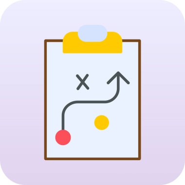 Strateji Simgesi Vektör illüstrasyonu 