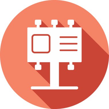 Billboard web simgesi, vektör çizim 