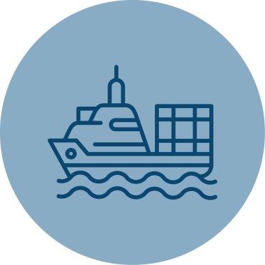 Gemi simgesi web basit illüstrasyon