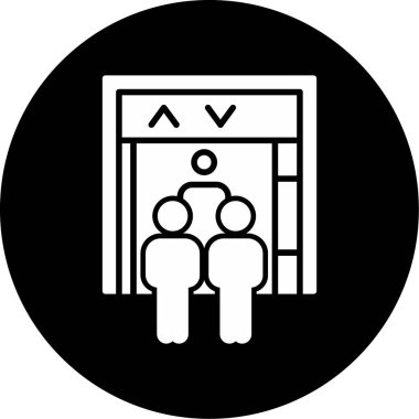 Elevator web icon, vector illustration