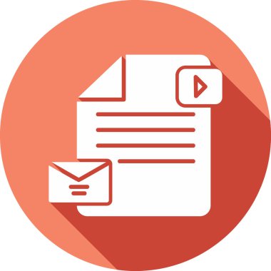 belge simgesi, vektör illüstrasyonu basit tasarım