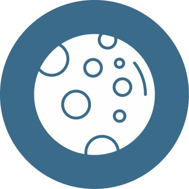 Dolunay simgesi, vektör illüstrasyonu