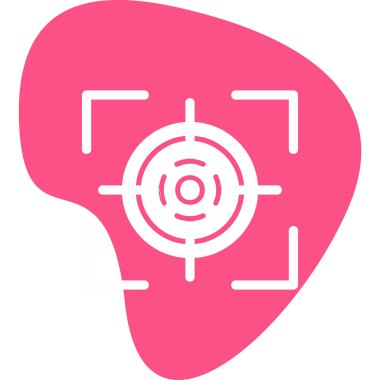 Hedef. Web simgesi basit illüstrasyon