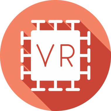 sanal gerçeklik simgesi, basit tasarım 