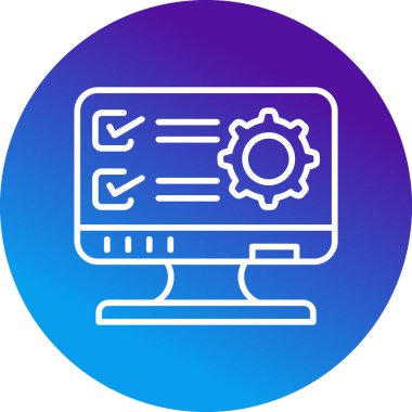 Simgeyi ayarlamanın vektör illüstrasyonu 