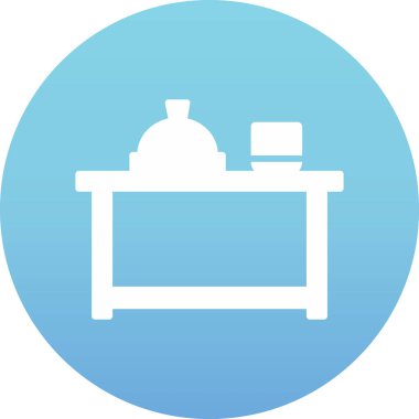 Mutfak ikonu. yemek illüstrasyonu 