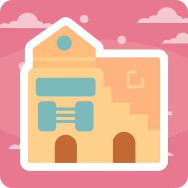 vektör evi oluşturma simgesi, modern tasarım illüstrasyonu 