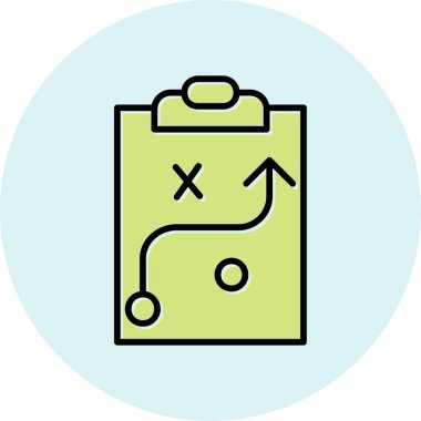 Strateji Simgesi Vektör illüstrasyonu 